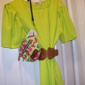 Blouse lime green